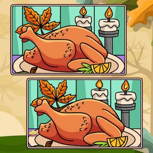 Play Thanksgiving Spot The Differences Online