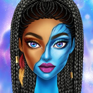 Play Blue Girls Makeup Online