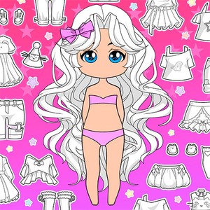 Play Chibi Doll Coloring & Dress Up Online